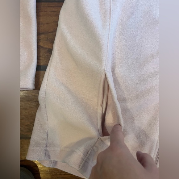 Columbia fleece jacket women’s 1X light pink full zip soft comfy pockets nice! - Picture 6 of 9